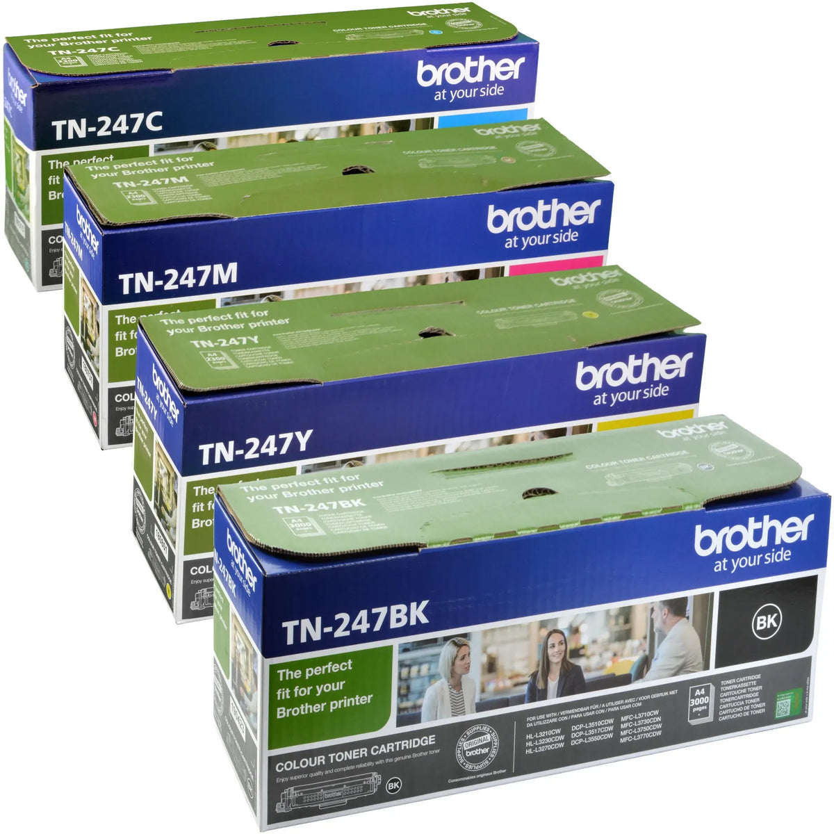 Brother TN-247 Toner Multipack Cyan (4 Stück)