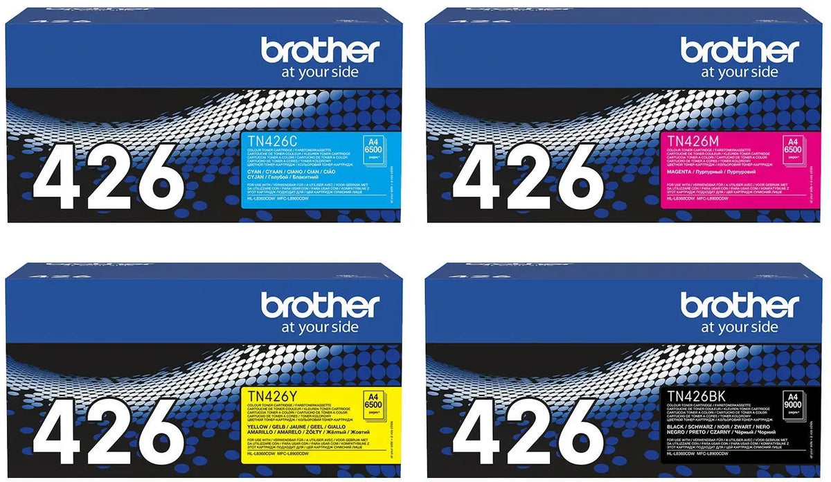 Brother TN-426 Toner Multipack Schwarz / Cyan / Magenta / Gelb (4 Stück)