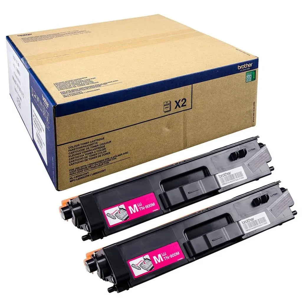 Brother TN-900M Toner Multipack Magenta (2 Stück)