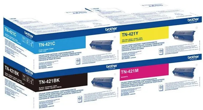 Brother TN-421 Toner Multipack Mehrfarbig (4 Stück)