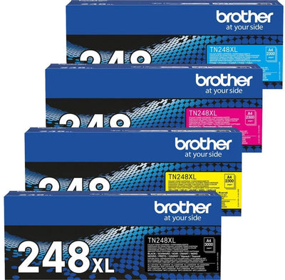 Brother TN-248 Toner Multipack Schwarz / Cyan / Magenta / Gelb (4 Stück)
