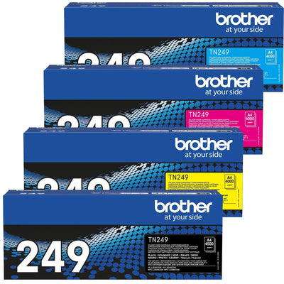 Brother TN-249 Toner Multipack Schwarz / Cyan / Magenta / Gelb (4 Stück)