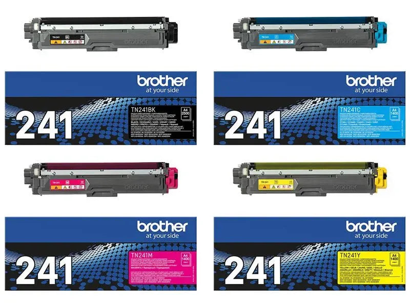 Brother TN-241 Toner Multipack Schwarz / Cyan / Magenta / Gelb (4 Stück) – EAN 4251791209684