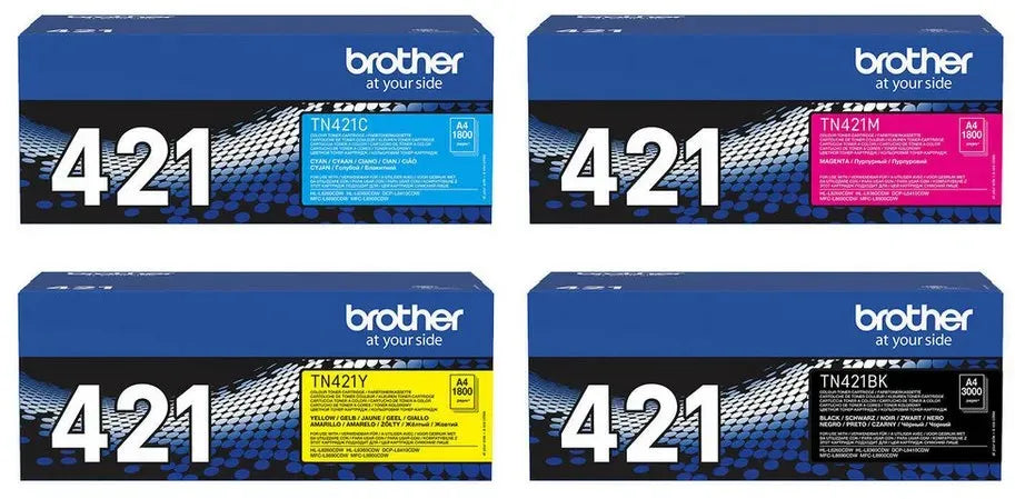 Brother TN-421 Toner Multipack Schwarz / Cyan / Magenta / Gelb (4 Stück) – EAN 4260473782223