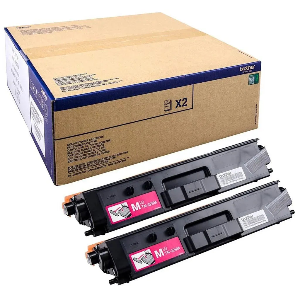 Brother TN-329MTWIN Toner Multipack Magenta (2 Stück)